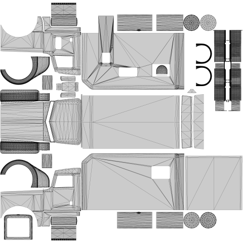 Peterbilt 389 Legacy Skinning Template for  v1.38c